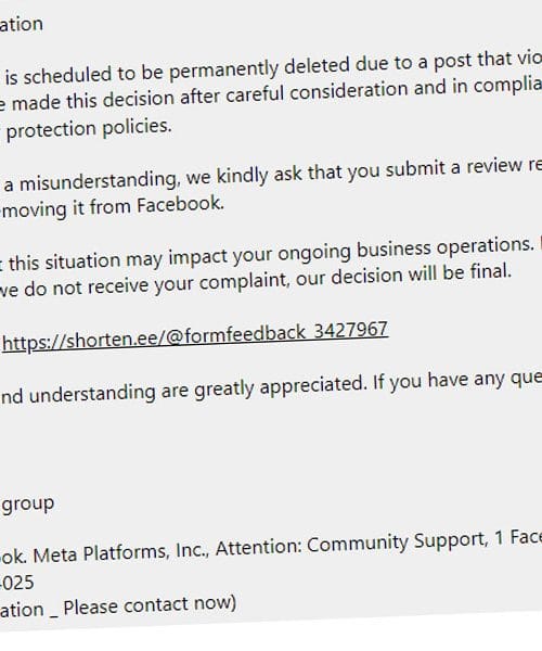 Tudi vi dobivate podobna Facebook sporočila?