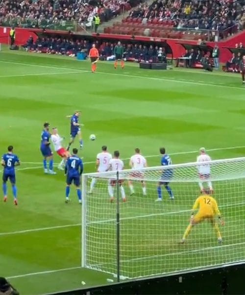 Borna Sosa (Hrvaška) gol proti Poljski