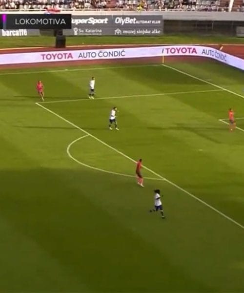 Kalinić – Čop gol, Hajduk : Lokomotiva