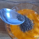 Kaki puding, chia semena