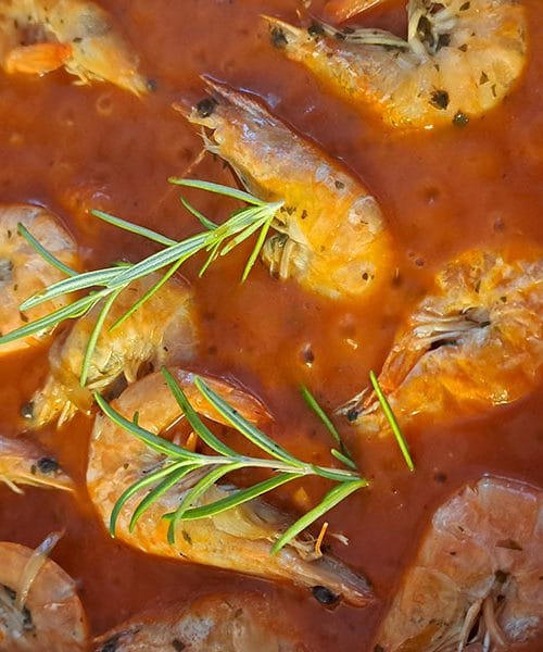 Kozice na buzaro (recept)