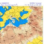 Saharski prah, oktober