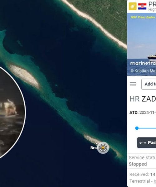 Katamaran Princ Zadra nasedel pred Premudo