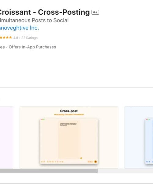 Aplikacija Croissant (Threads, Bluesky, Mastodon) za iOS