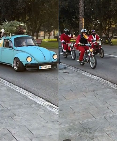Božički v Kopru na motorjih Tomos