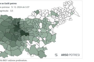 Potres, 9. december 2024