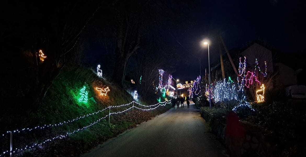 Božična okrasitev Zavinek, Škocjan