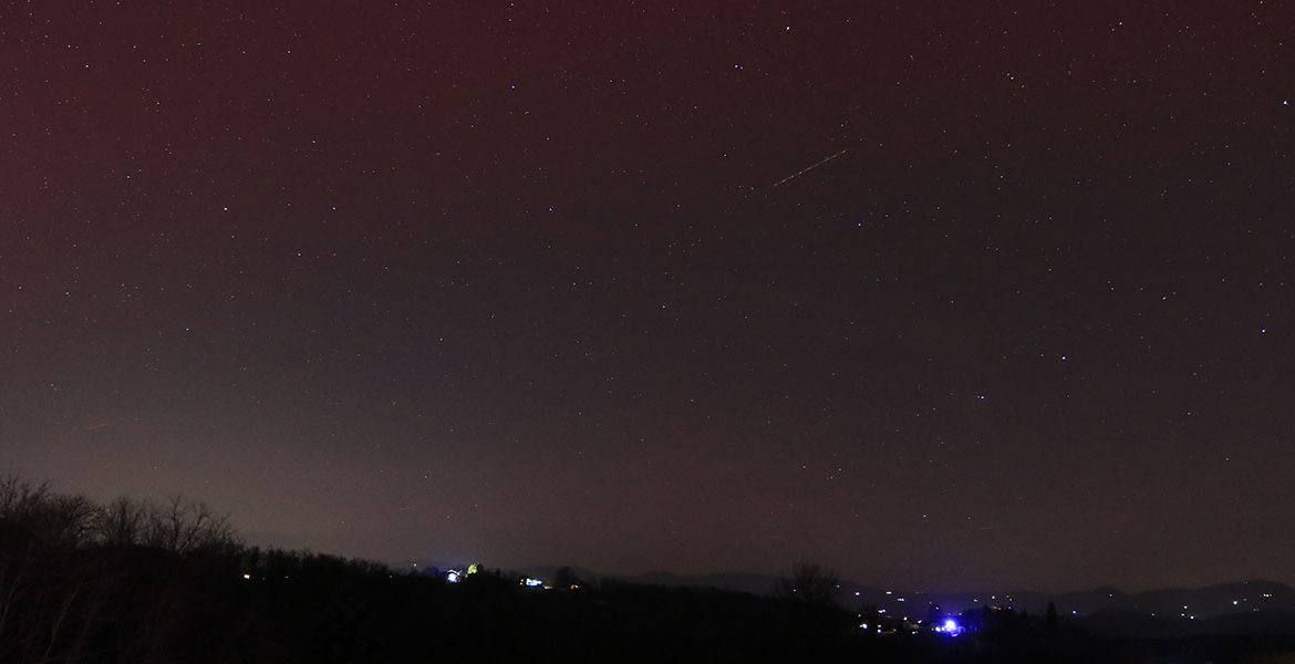 Severni sij 1. januar 2025 v Sloveniji