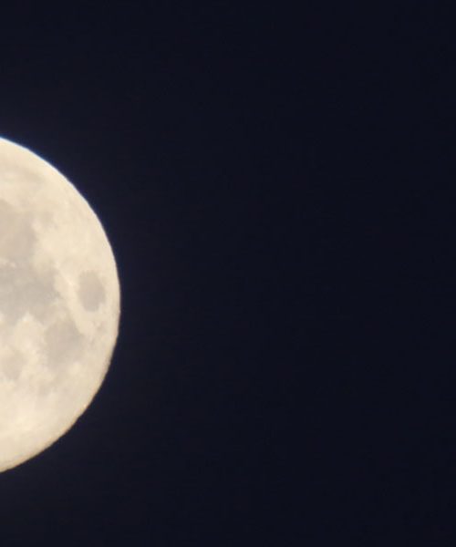 Na jutranjem nebu skupaj polna Luna in Mars