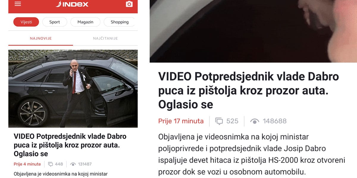 Minister streljal iz pištole