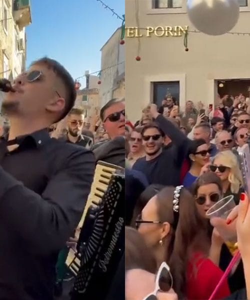 Tako so novo leto proslavili v Makarski (Hrvaška)