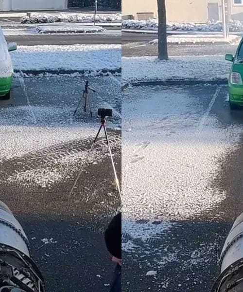 Reaktivni motor in čiščenje snega z avtomobila