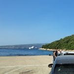 Trajektno pristanišče Valbiska, otok Krk, Hrvaška