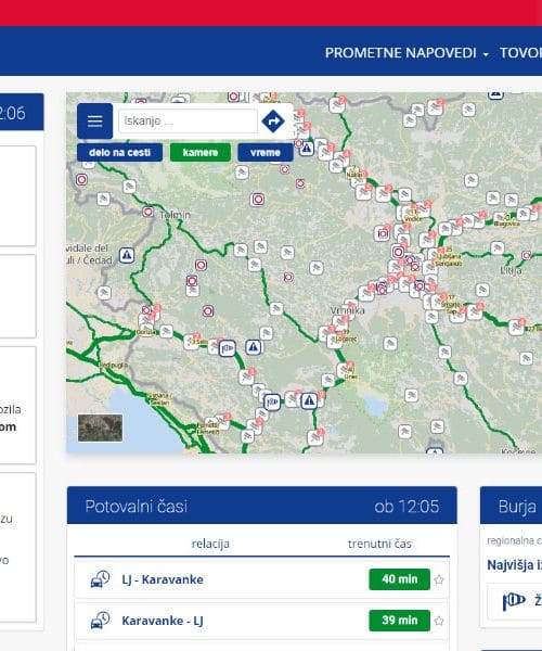 Kje v Sloveniji preveriti razmere na cestah?