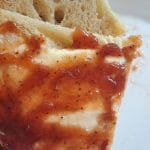 Jagodna marmelada, maslo in domač kruh