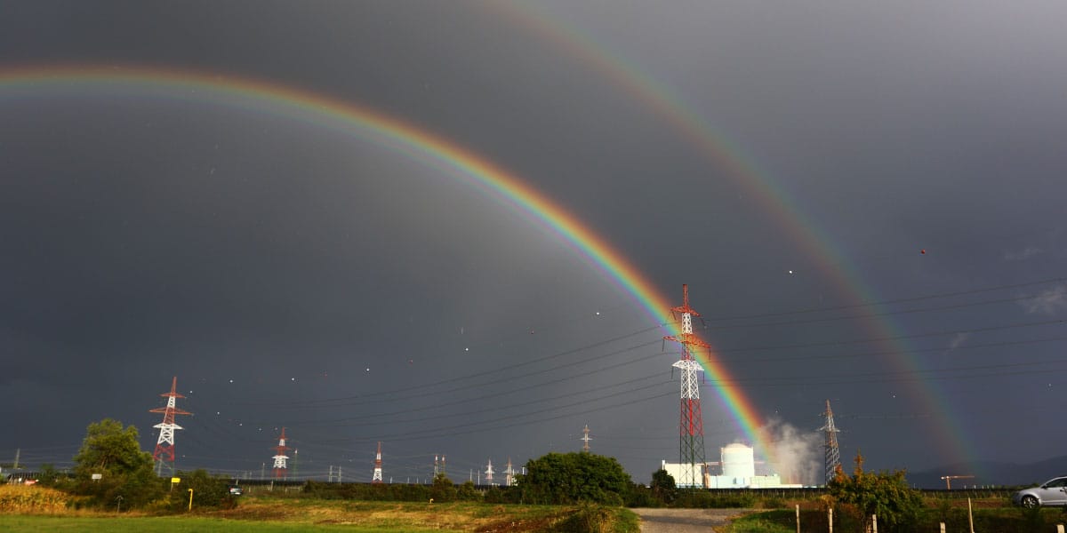 Kako nastane dvojna mavrica, fizikalni vzrok
