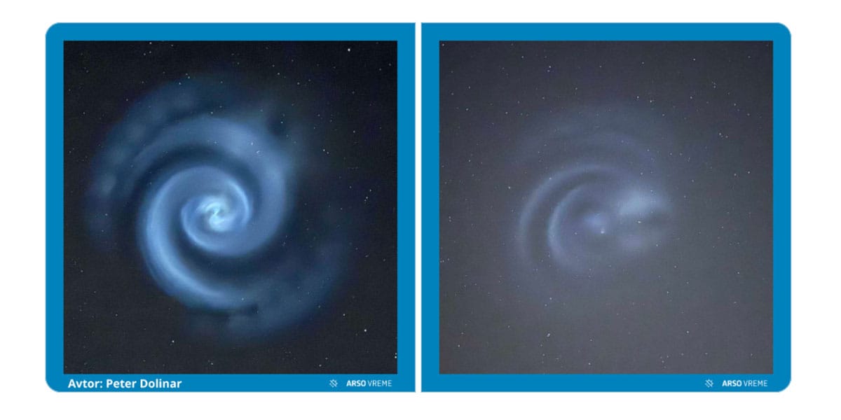 Spirale, spiralna galaksija, Falcon 9, 24. marec 2025