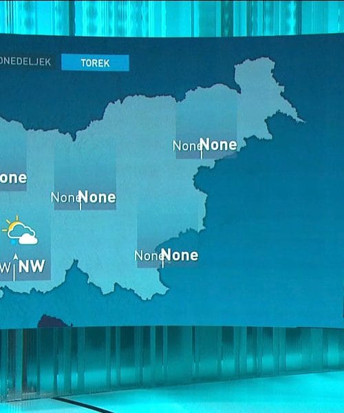 Ste videli, kako jo je vremenarjem na TV Slovenija zagodel računalniški škrat?