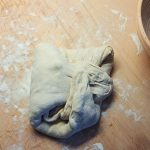 Zadnje vzhajanje kruha in riževa moka