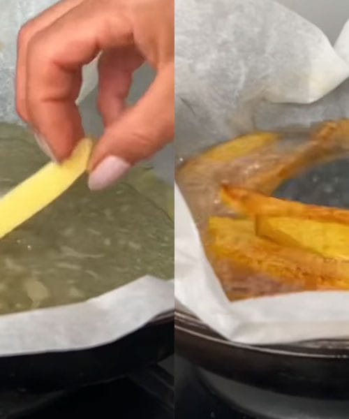 Ste že poskusili cvrtje krompirčka s peki papirjem? Trik vas bo navdušil!