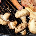 Šampinjoni, gobe na žaru