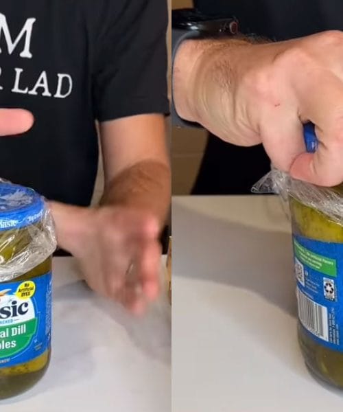 Najbolj uporaben trik s kuhinjsko folijo: Preprosto boste odprli pokrov kozarca