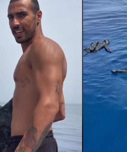 Najlažji način za oblačenje neopren potapljaške obleke: en skok v morje, pa gre