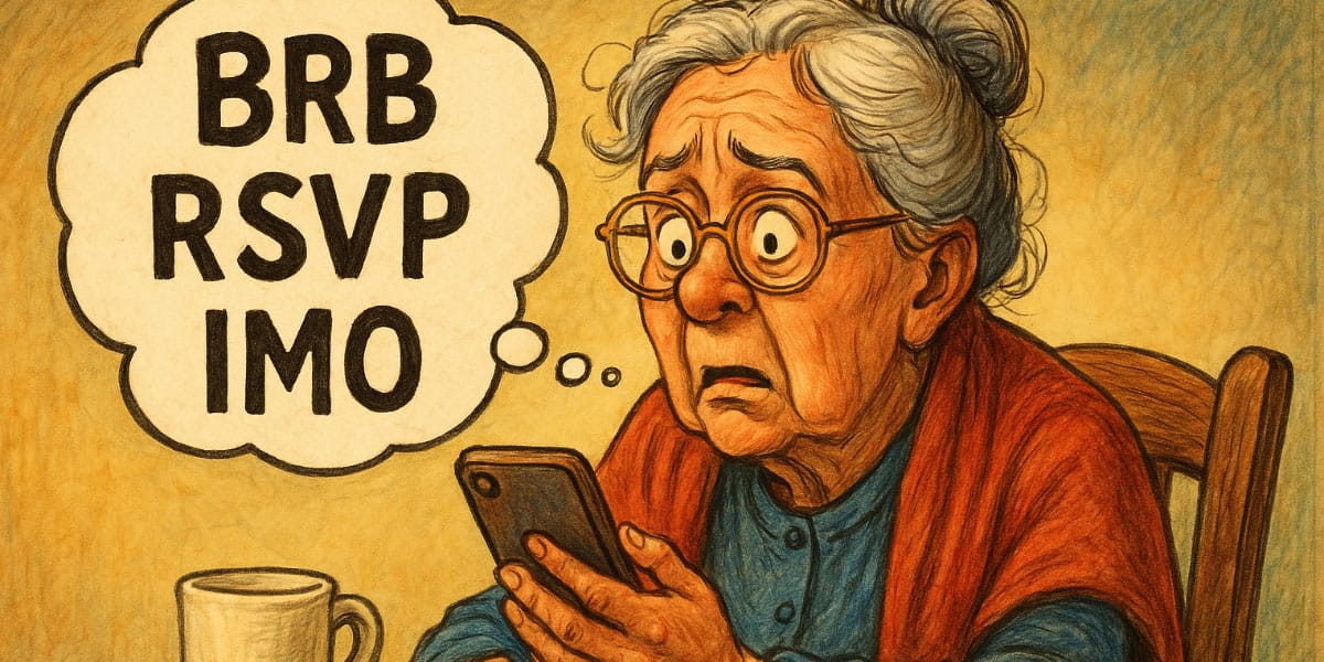 Babica in angleške okrajšave