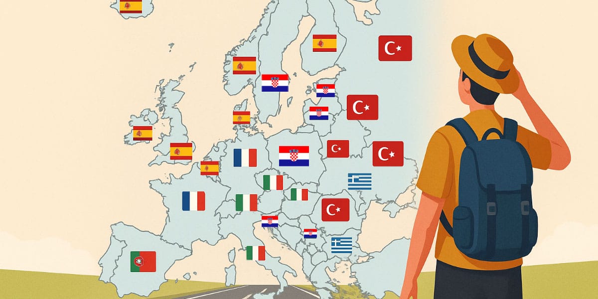 Kam potujejo Evropejci?