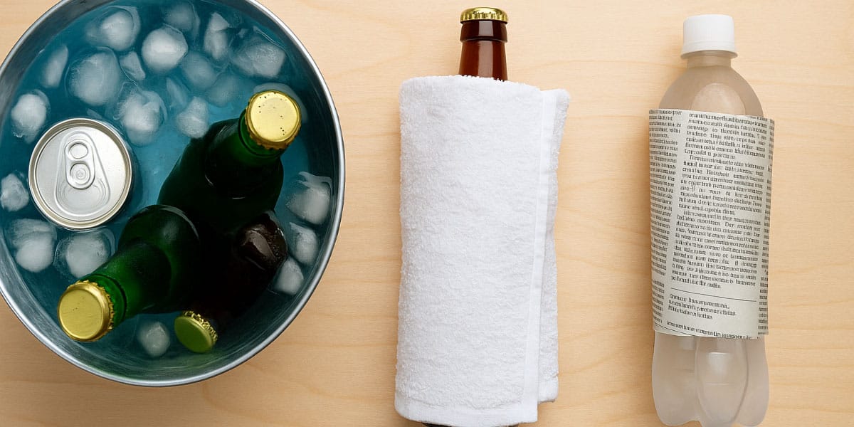 Najboljši triki za hitro hlajenje napitkov brez zamrzovalnika