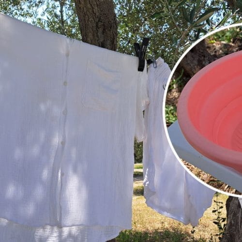 Kako na kampiranju najlažje oprati perilo? Ta posoda reši težavo