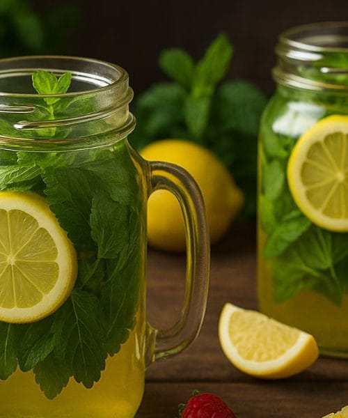 Domači sirup z meto, meliso in limono je prava osvežitev za poletje