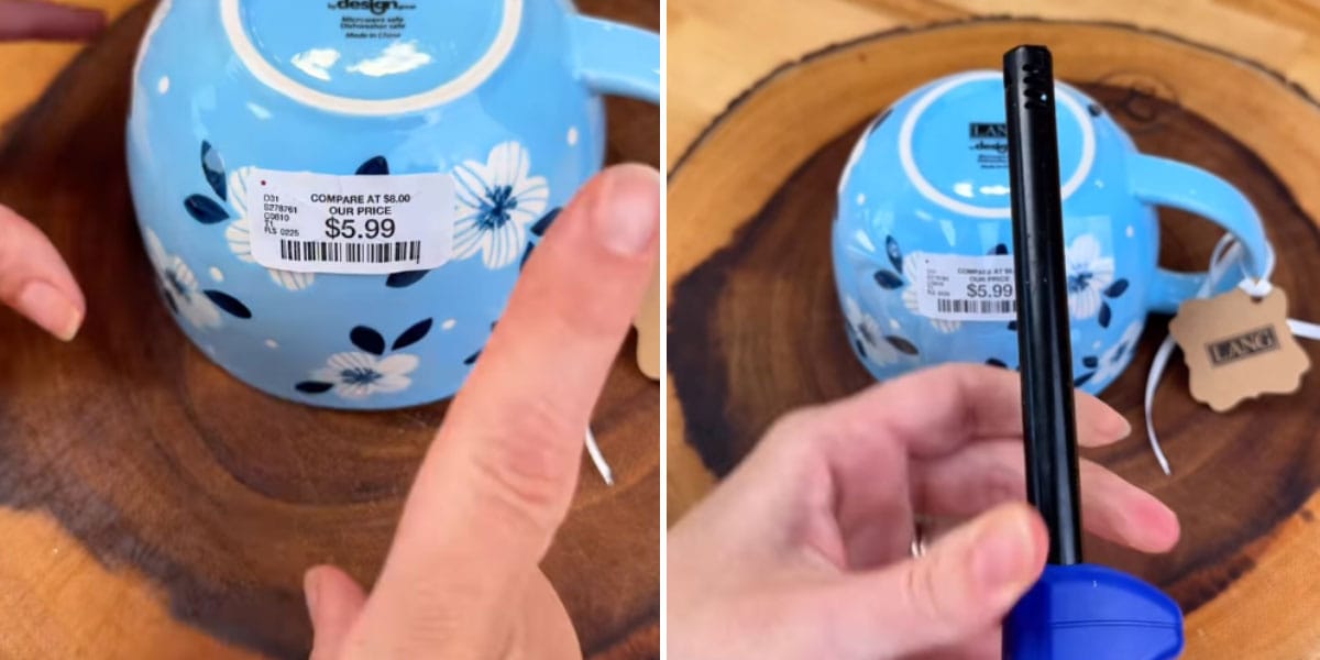 Odstranjevanje nalepke iz keramike