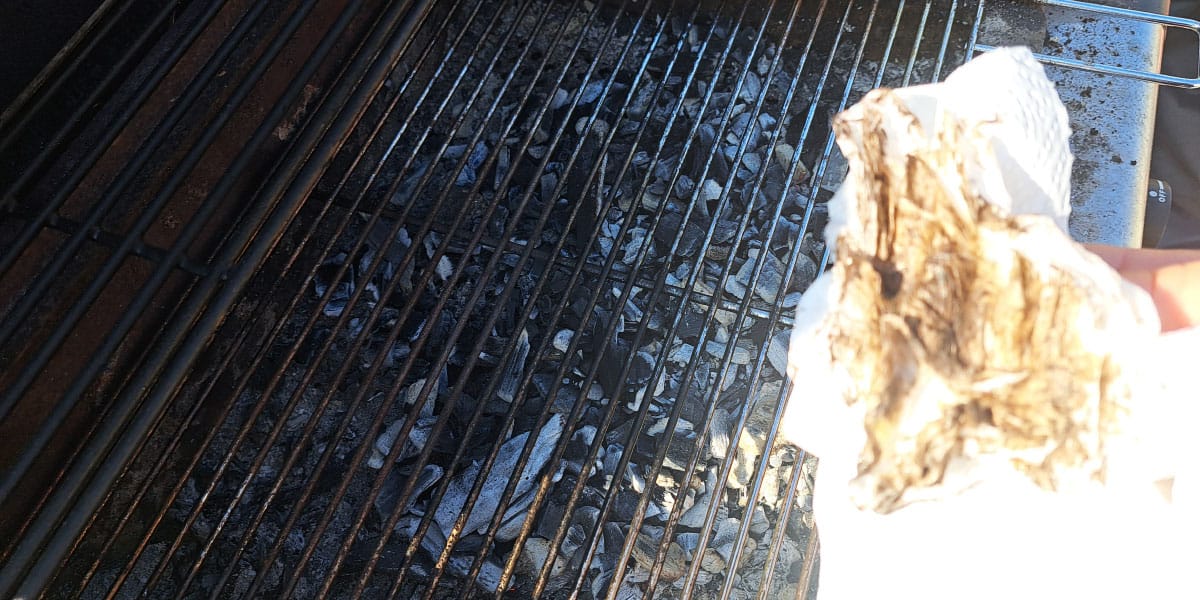 Olivno olje in rešetka za žar