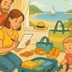 Pakiranje za morje, dopust z otroki