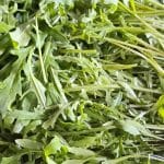 Porezana rukola v vodi