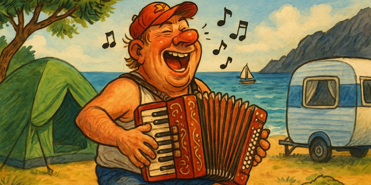 Slovenci, morje, harmonika