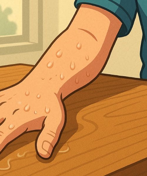 Zakaj se nam v vročem vremenu roke lepijo na mizo – in kako to preprečiti