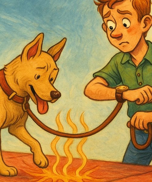 Vročina in poletje: S tem preprostim testom preprečite, da bi pes trpel na sprehodu