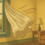 Rjuha, dnevna soba na oknu