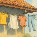 Sušenje perila pod napuščem