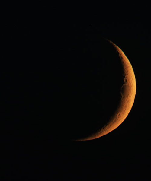 Kako doma opazovati Luno v obliki srpa?