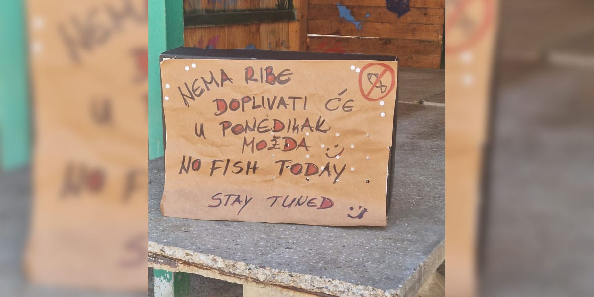 V Dalmaciji spet ni ribe