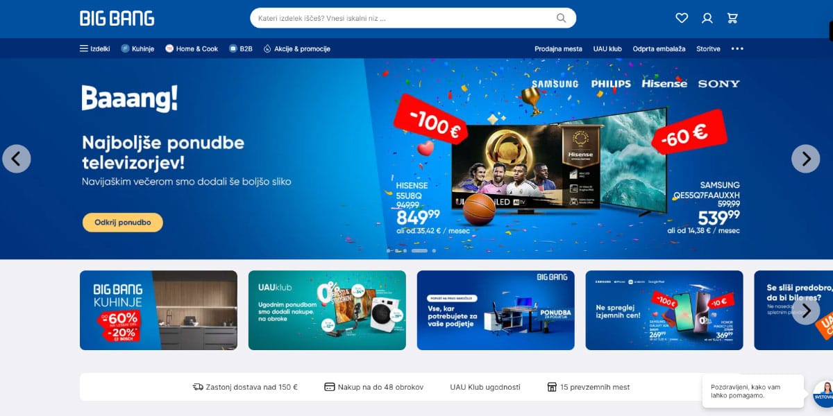 Big Bang, nova spletna stran