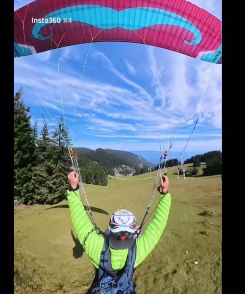 Padalec na Golteh skoraj zadel žičnico med spustom v dolino