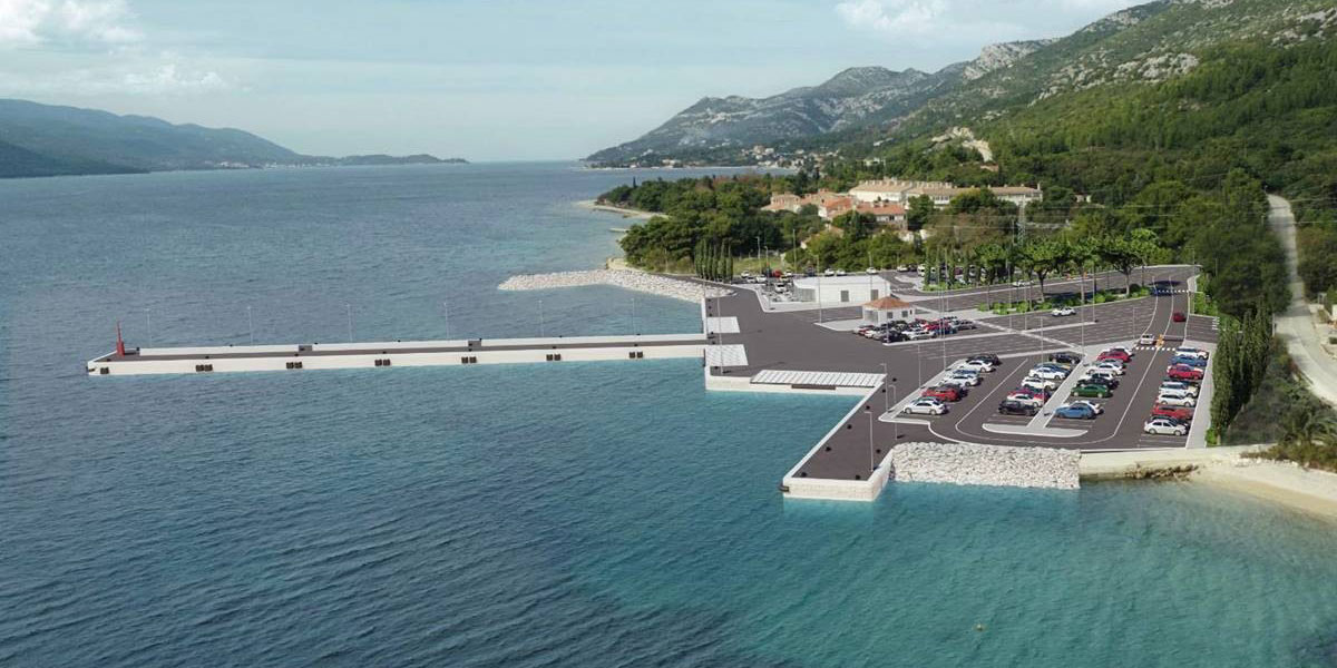Perna Pelješac, trajektno pristanišče