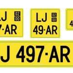 Rumene registrske tablice