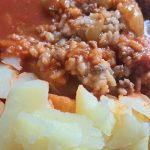 Kuhan krompir, polnjene paprike