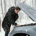 Motor, avtomobil, zima