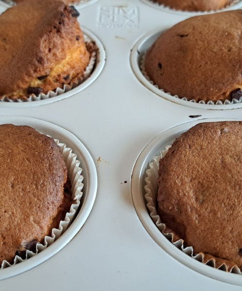 Muffini z velikimi koščki čokolade – ta recept vam bo vedno uspel